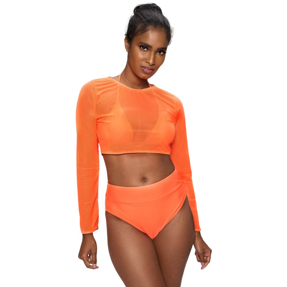 Three Piece Bikini Set with Cover Top