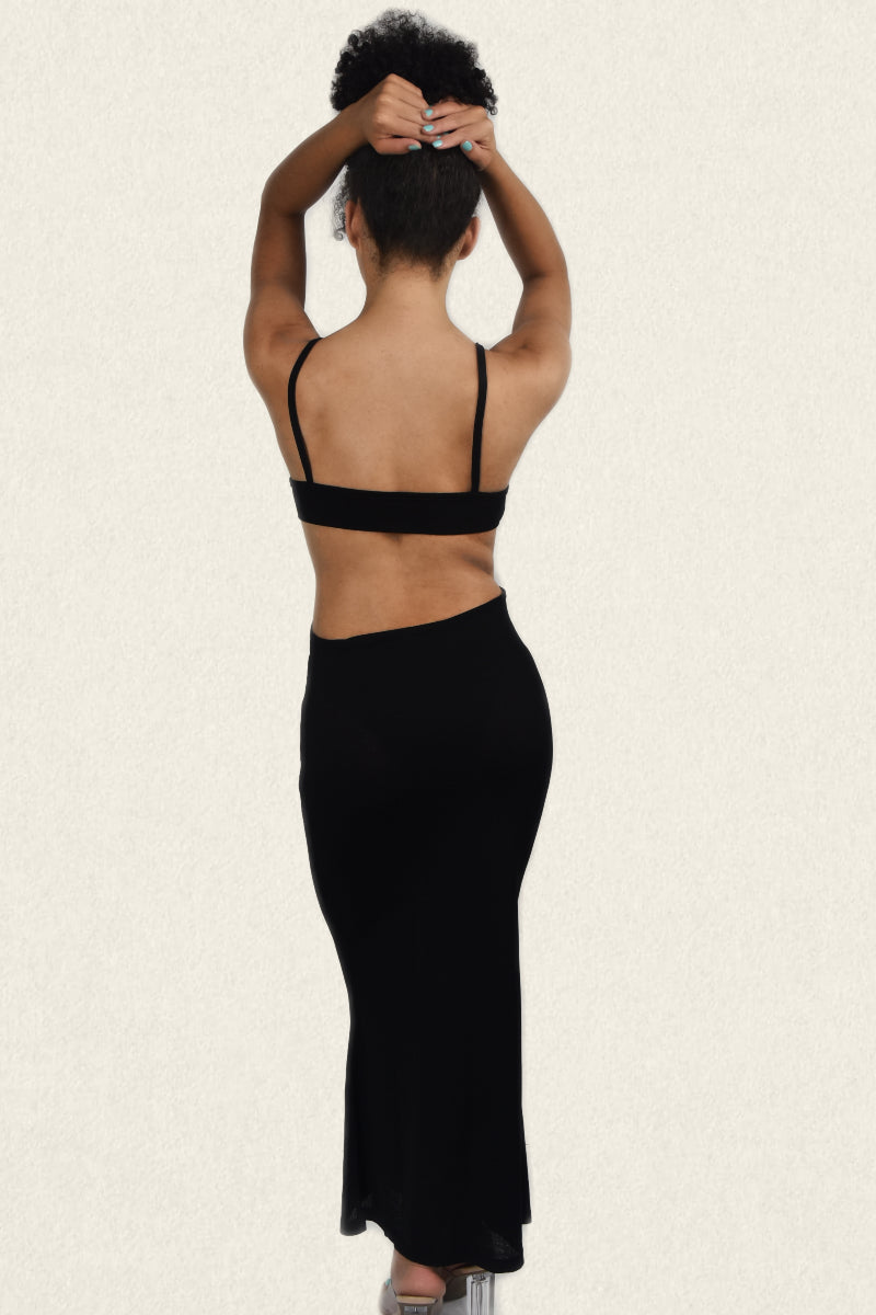 Cut Out Maxi Bodycon Dress