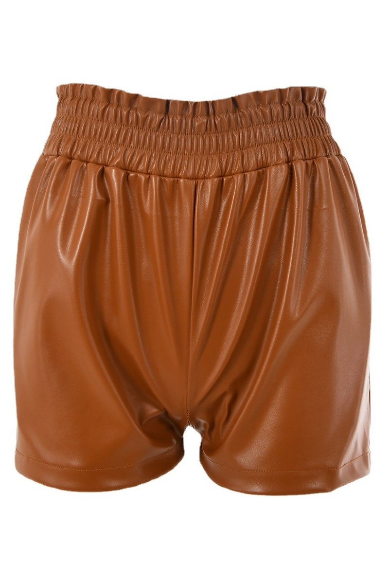 Faux Leather Shorts