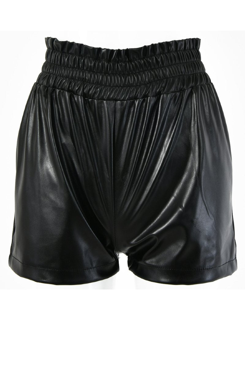 Faux Leather Shorts