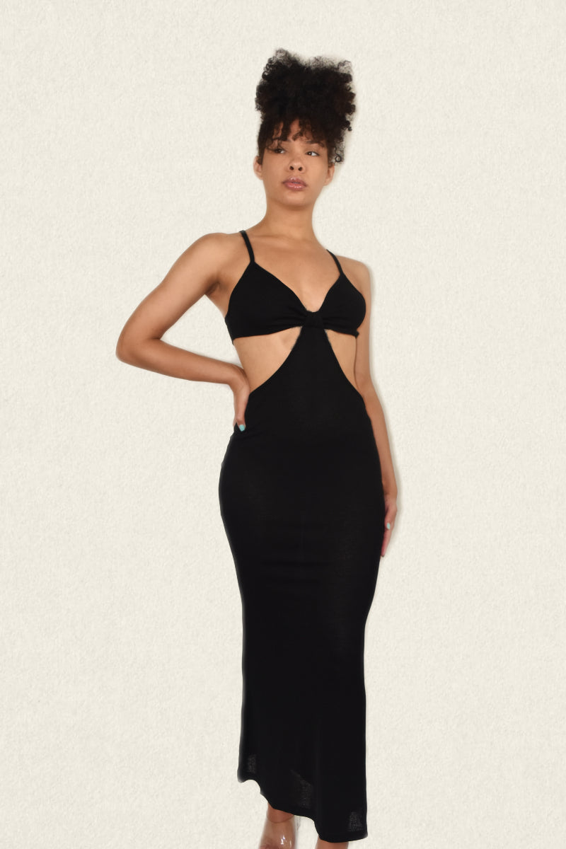 Cut Out Maxi Bodycon Dress