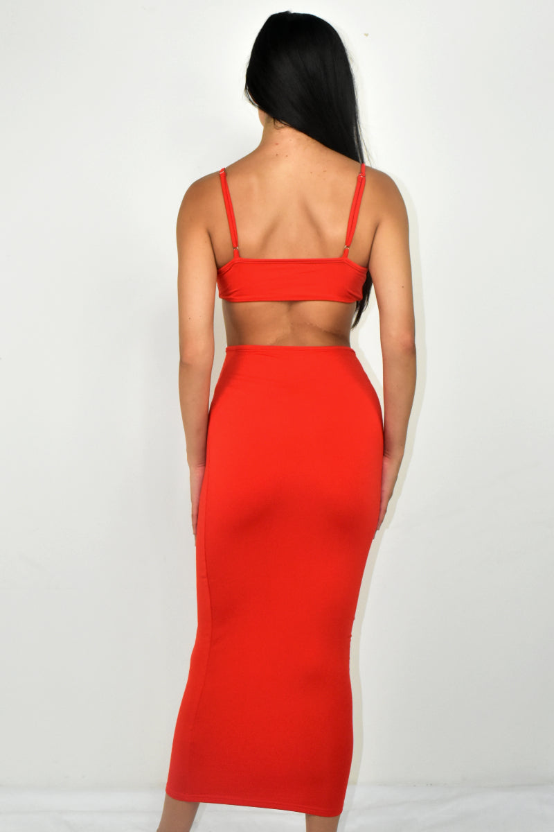 Cut Out Backless Bodycon Dress