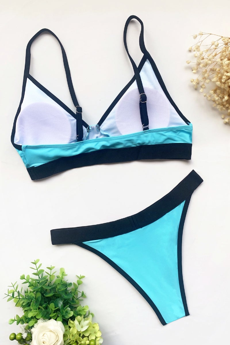 Turquoise Two Piece Bikini Set