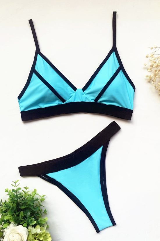 Turquoise Two Piece Bikini Set