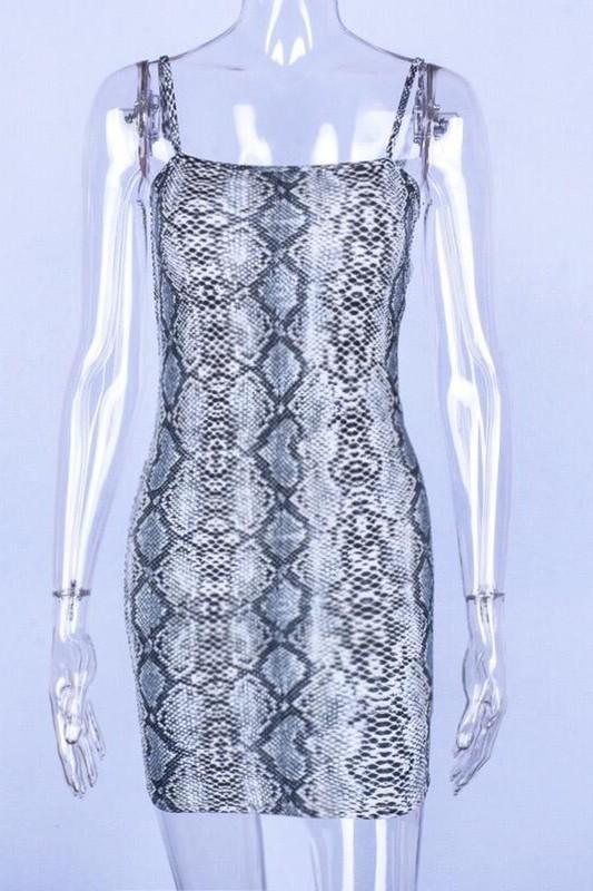 Python Print Spaghetti Dress Clothing